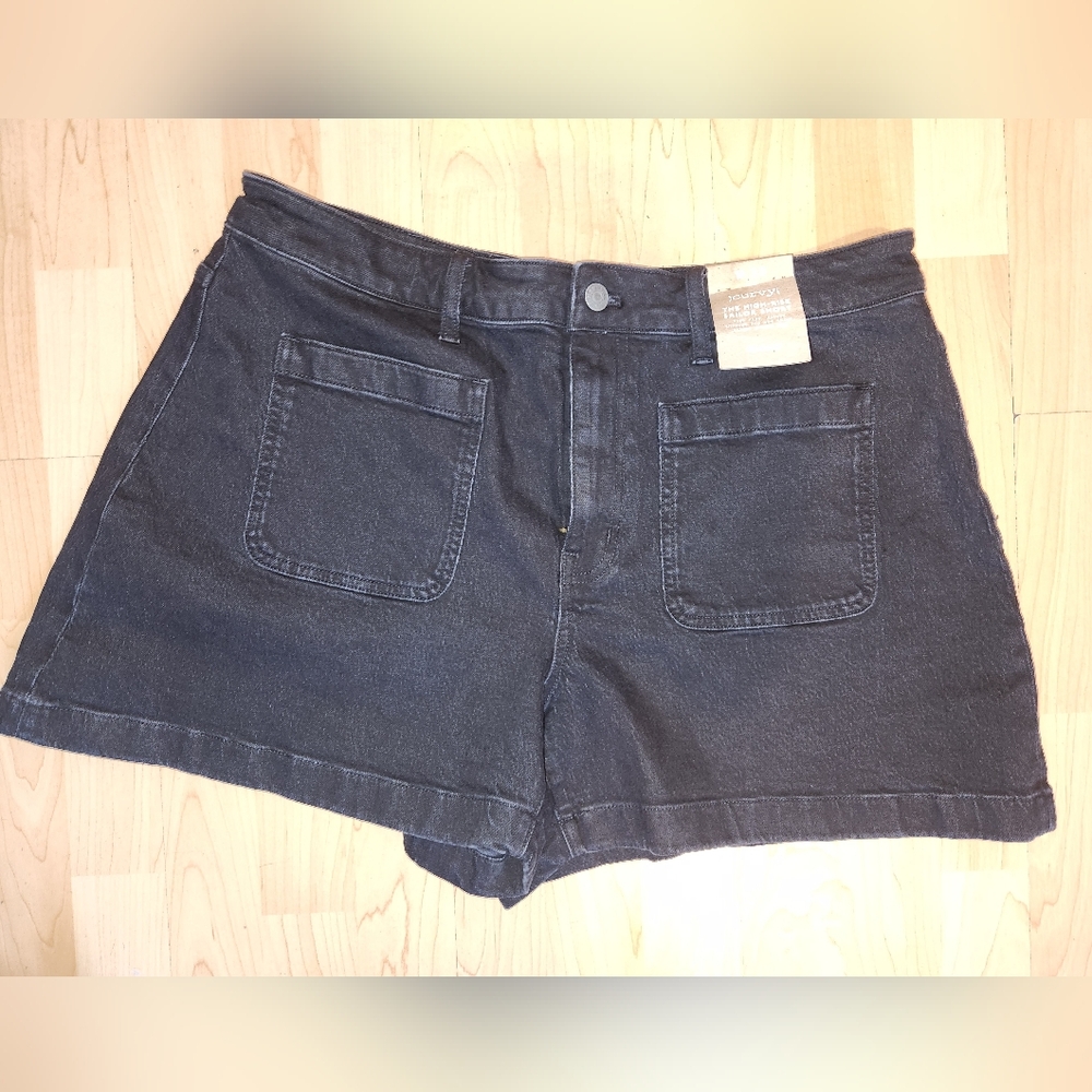 Madewell Curvy Denim Emmett Short: Patch Pocket Edition Sz32